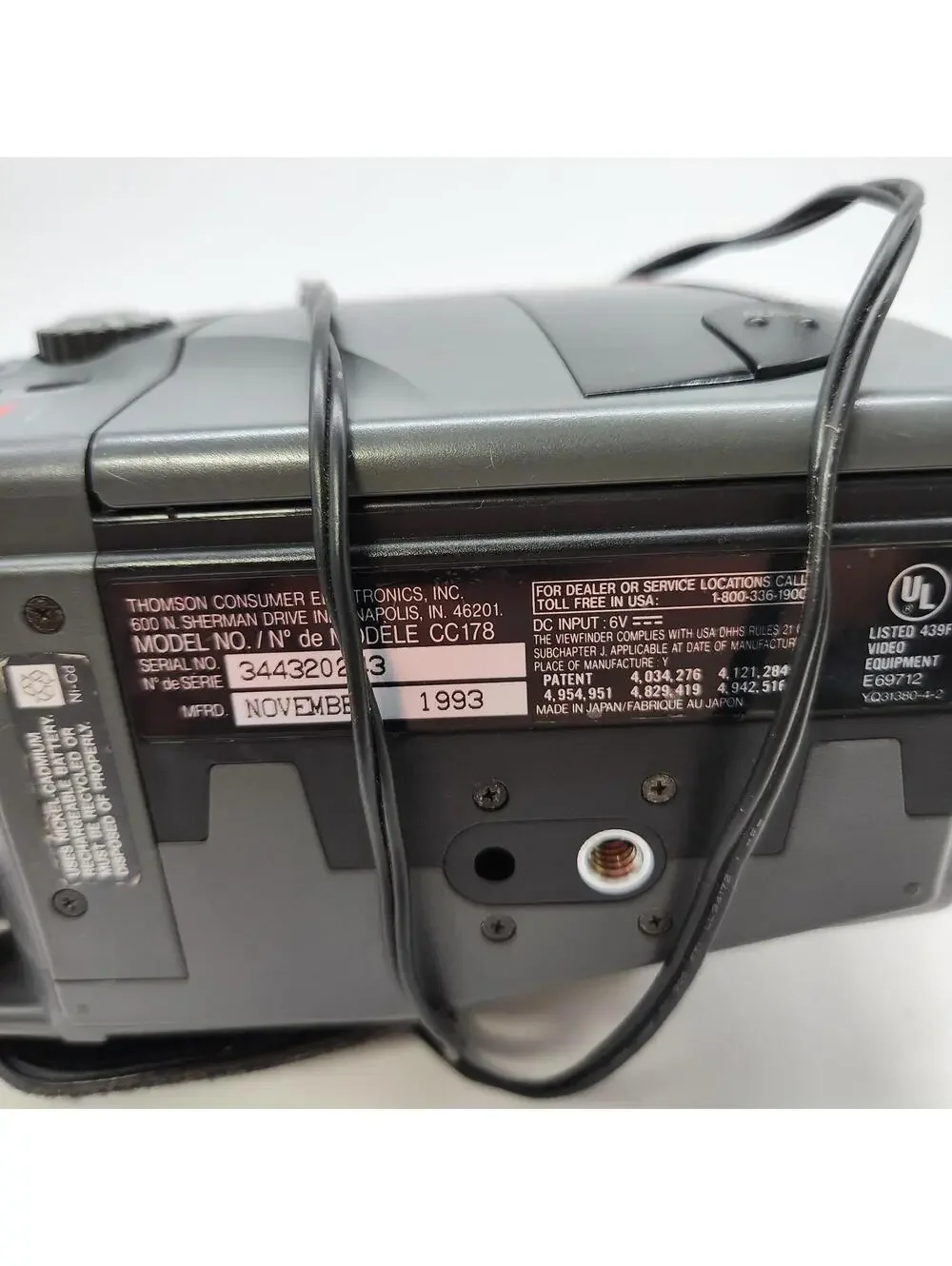 RCA Small Wonder CC178 VHS-C Camcorder Tested Working w/ Case Charger Remote